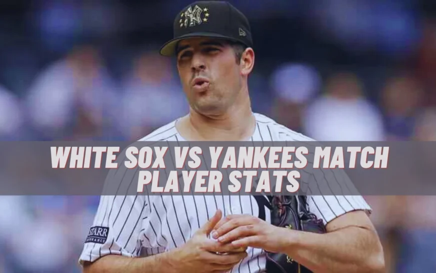 white sox vs yankees match player stats